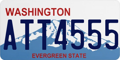 WA license plate ATT4555