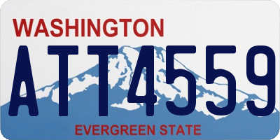 WA license plate ATT4559