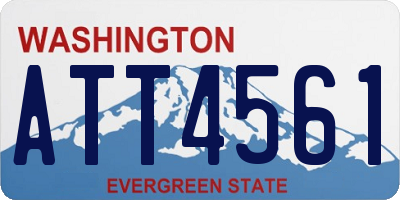 WA license plate ATT4561