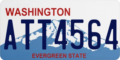 WA license plate ATT4564