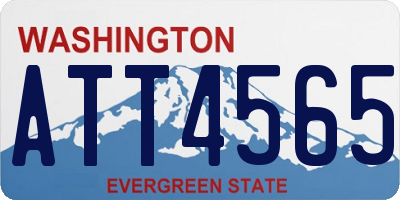 WA license plate ATT4565