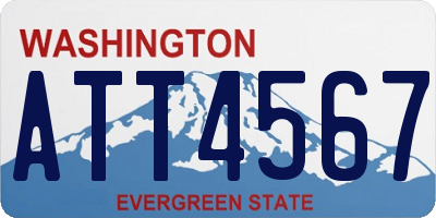 WA license plate ATT4567