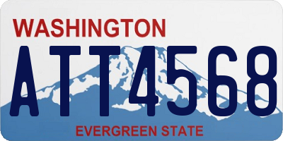 WA license plate ATT4568