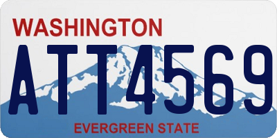 WA license plate ATT4569