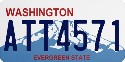 WA license plate ATT4571
