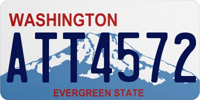 WA license plate ATT4572