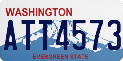 WA license plate ATT4573