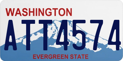 WA license plate ATT4574