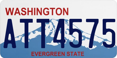 WA license plate ATT4575