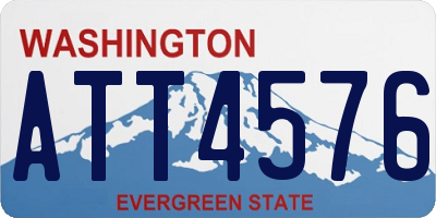 WA license plate ATT4576