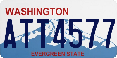 WA license plate ATT4577