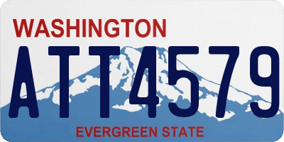 WA license plate ATT4579