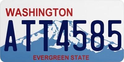 WA license plate ATT4585