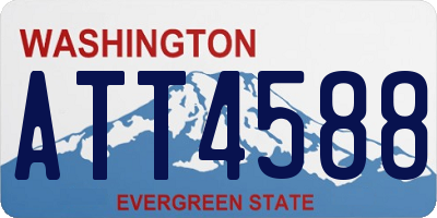WA license plate ATT4588