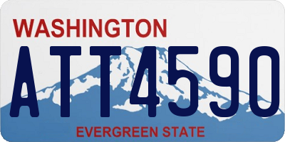 WA license plate ATT4590