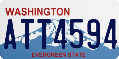 WA license plate ATT4594