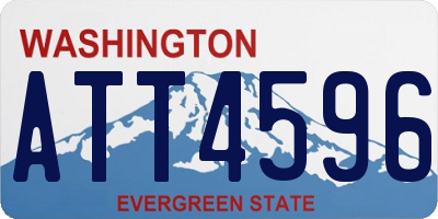 WA license plate ATT4596