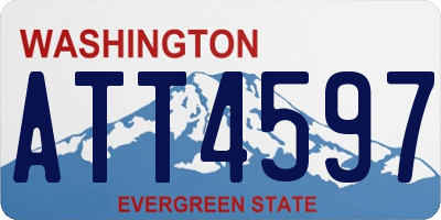 WA license plate ATT4597