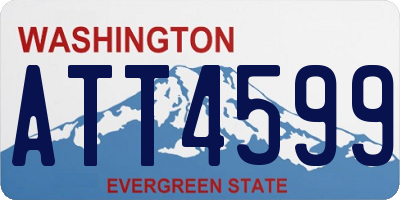 WA license plate ATT4599