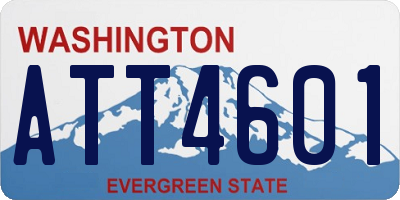 WA license plate ATT4601