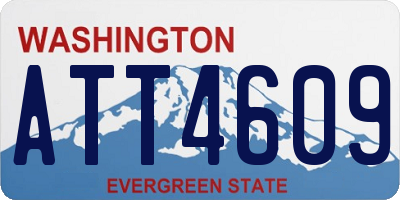 WA license plate ATT4609
