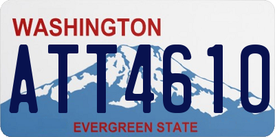 WA license plate ATT4610