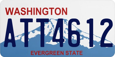 WA license plate ATT4612
