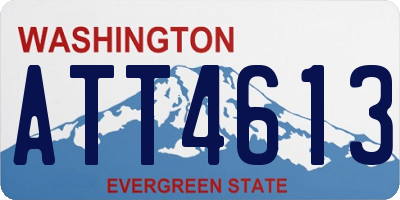 WA license plate ATT4613