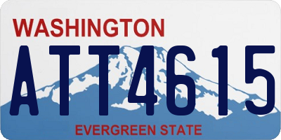 WA license plate ATT4615