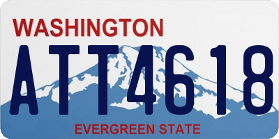 WA license plate ATT4618