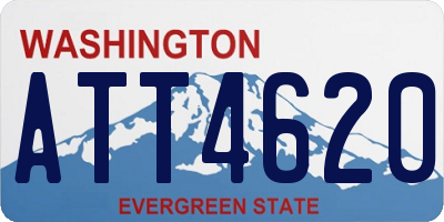 WA license plate ATT4620