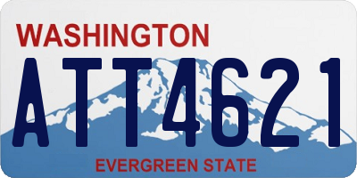 WA license plate ATT4621
