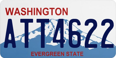WA license plate ATT4622