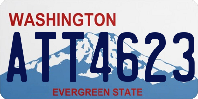 WA license plate ATT4623
