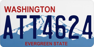 WA license plate ATT4624
