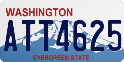 WA license plate ATT4625