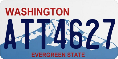 WA license plate ATT4627