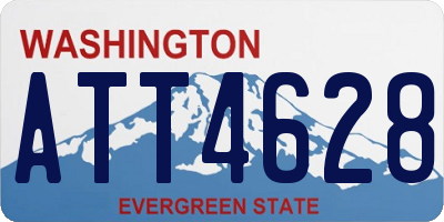 WA license plate ATT4628