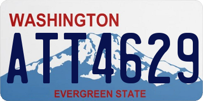 WA license plate ATT4629