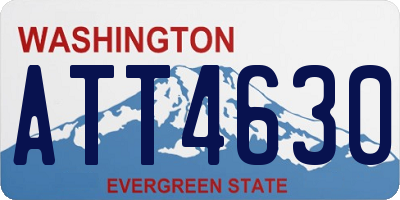 WA license plate ATT4630