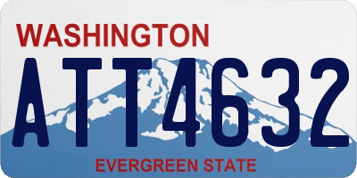 WA license plate ATT4632