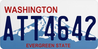 WA license plate ATT4642