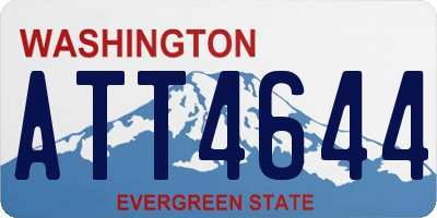 WA license plate ATT4644
