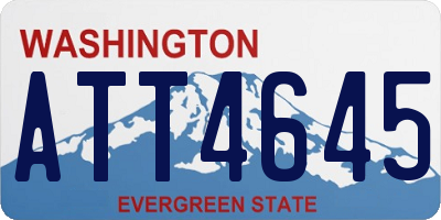 WA license plate ATT4645