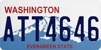 WA license plate ATT4646