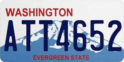 WA license plate ATT4652