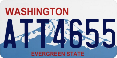 WA license plate ATT4655
