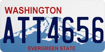 WA license plate ATT4656