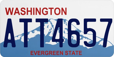 WA license plate ATT4657
