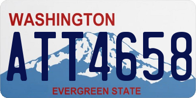 WA license plate ATT4658